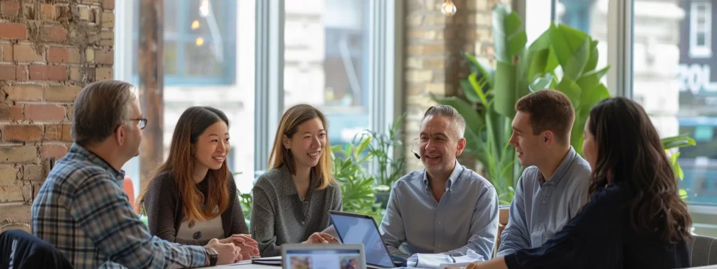 business professionals discussing the benefits of internal family systems therapy at inner summits in leslieville.